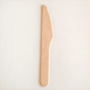 Cuchillo de madera desechable