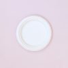Platos blancos desechables resistentes para fiestas