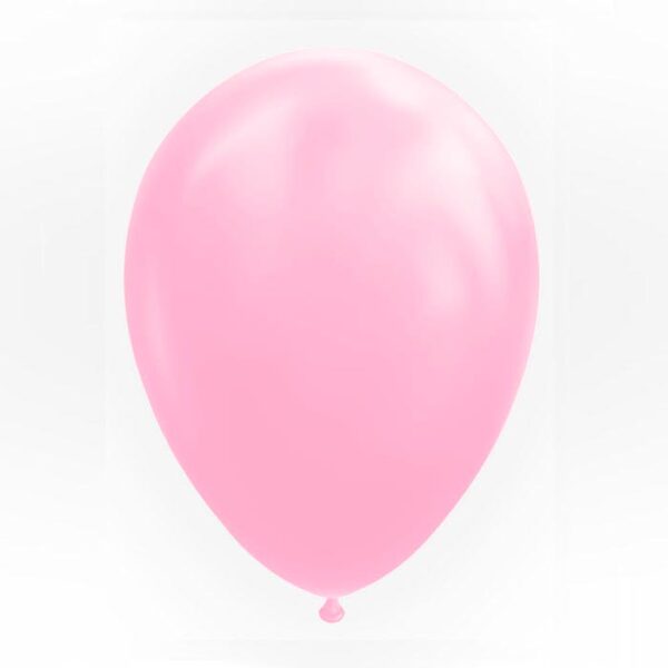 Globos rosa claro chicle para fiestas infantiles y cumpleaños de niñas y princesas