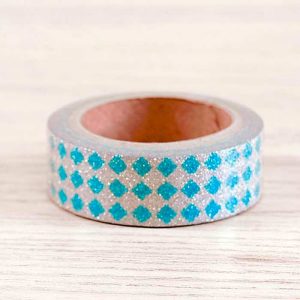 Washi tape brilli brilli azul a cuadros