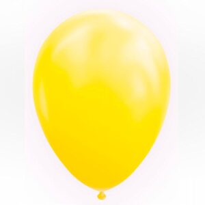 Globo cumpleaños amarillo limón para fiestas infantiles