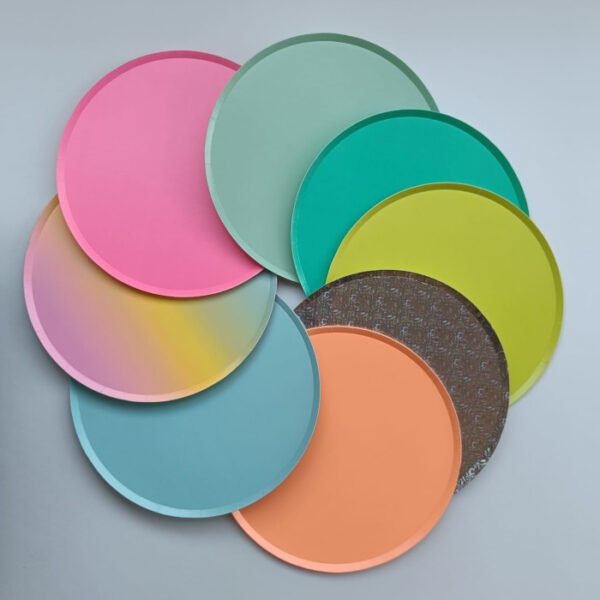 Platos de Papel Color Rosa Chicle 8/ud - Imagen 4