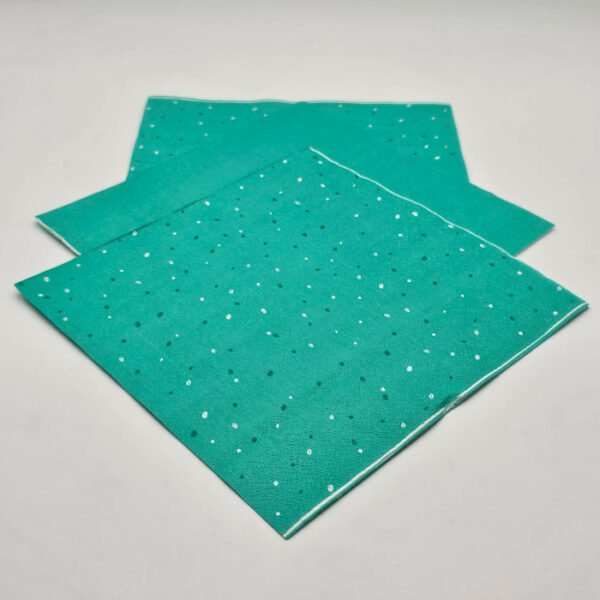 Servilletas de Papel Color Verde Pavo Real 20/ud