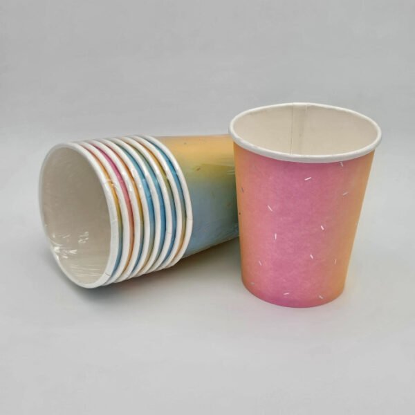 Vasos de Papel Color Sunset Party 8/ud